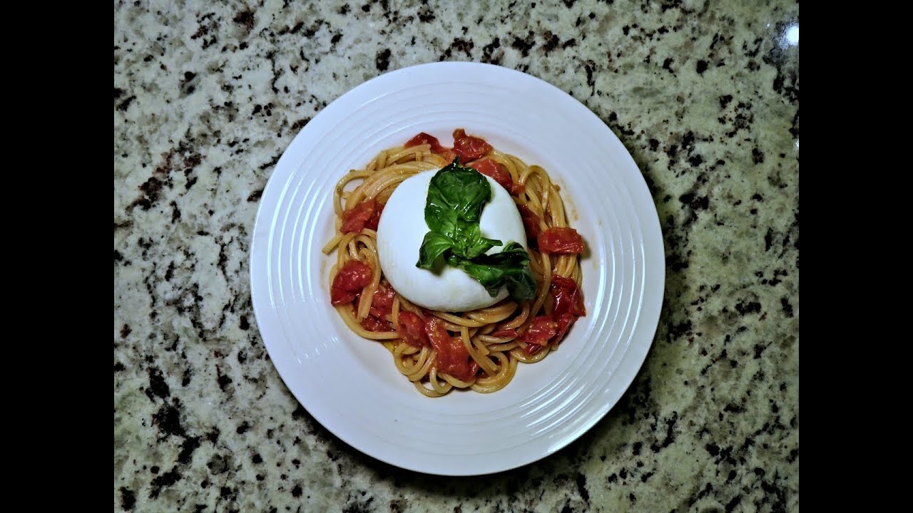 Secrets of How to Make Cherry Tomato Sauce Pasta with Fresh Burrata. Simple Authentic Italian Recipe Secrets of How to Make Cherry Tomato Sauce Pasta with Fresh Burrata. Simple Authentic Italian Recipe
