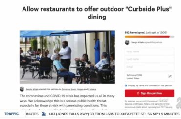 Petition to reopen restaurants