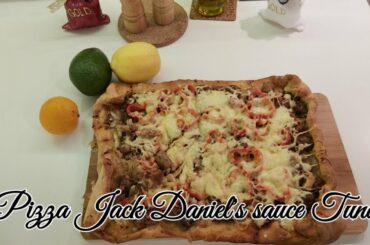 Pizza Jack Daniel's Tuna with Mushrooms || Worldwide recipe culinary food