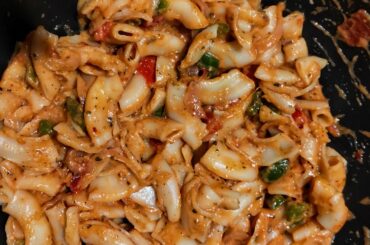 Pink sauce pasta |White& Red sauce Mix| Easy to make| Cooking with Anushka