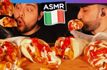 Piadine Ripiene di Pasta al Formaggio 🔥 ASMR CIBO 🔊 MUKBANG ITALIAN FOOD 🥘 EATING SOUNDS