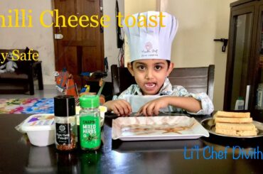 Chilli Cheese Toast/ Lockdown Cooking/ Little Chef