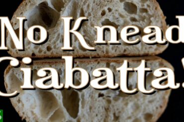 Easy No Knead Artisan Ciabatta Bread Recipe