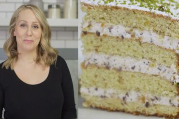 Pistachio Cannoli Cake - Frosted