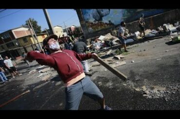 Wild protests break out in Chile over Covid-19 lockdown food shortages