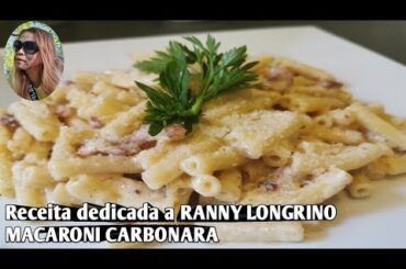 Macaroni carbonara / Italian pasta recipe