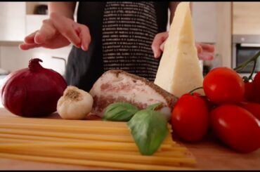 HOW TO MAKE PASTA AMATRICIANA (EASY) | BASIC ITALIAN CUISINE