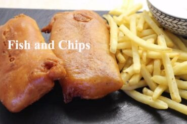 Fish and Chips with crispy batter simple recipe - Homemade Fish And Chips Recipe