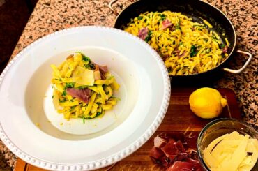 The Ultimate Summer Pasta | Arugula, Prosciutto, Parmigiano