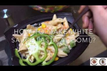 How To Make |  white sauce pasta | Italian pasta recipe | creamy cheesy pasta | பாஸ்தா | at home ?