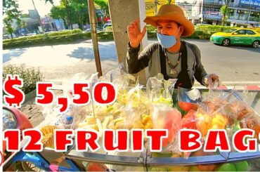 Amazing Fruits Cutting Skills | THAI STREET FOOD