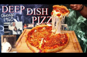 Homemade Chicago Deep Dish PIZZA From Scratch - Italian Way
