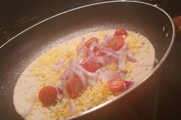 Cooking with Nana Paula J. making  Quesadilla