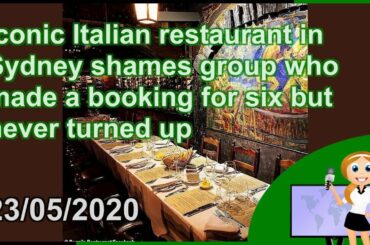 Iconic Italian restaurant in Sydney shames group who made a booking for six but never turned up