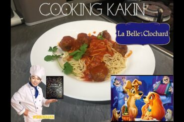 「COOKING KAKIN」DISNEY FOOD Edition - TONY's Spaghetti, Belle & le Clochard | Les Recettes Enchantées