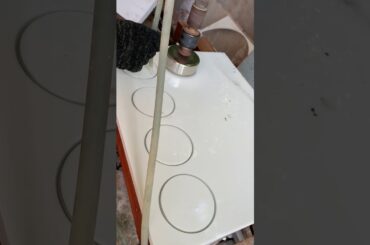 How to Cutting Out Sink Hole and Basin Hole on Crytallized Nano Glass