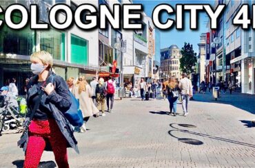 Busiest Shopping Street in Europe to Cathedral - Cologne Germany Walking Tour
