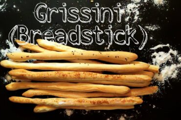 Crunchy Italian Grissini | Bread Sticks |Eggless
