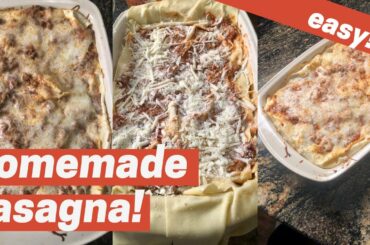Homemade Lasagna by No Fear Cooking!