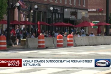 Outdoor seating expanded for restaurants on Main St. in Nashua
