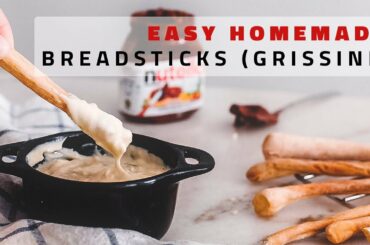 How to Make Homemade Breadsticks (GRISSINI) | WITHOUT MIXER