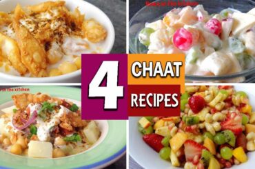 4 Ramzan Special Chaat Recipes | Ramzan Special | Iftar Special by (HUMA IN THE KITCHEN)
