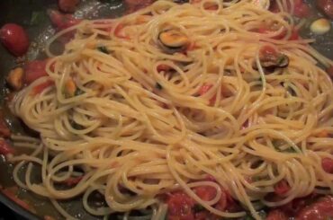 How to make Spaghetti with mussels Recipe