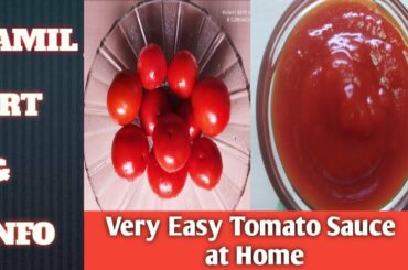 Tomato ketchup /sauce recipe in Tamil How to make simple quick & easy homemade with home ingredients