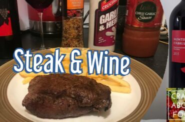 Steak with Red Wine / Simply Made Steak #steak #redwine #italianwine #crazyaboutfooduk  #winepairing