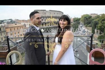 Wedding Video: Colosseum Ceremony & Rome Wedding Video