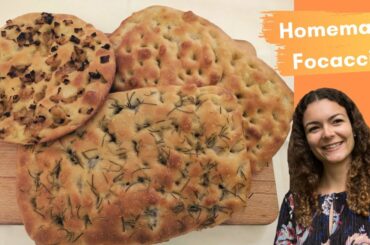 HOW TO MAKE FOCACCIA 3 ways: caramelised onion, rosemary, and plain