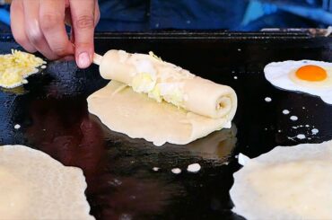 Japanese Street Food - CHEESE CORN DOG, MOCHI, PANCAKE Tokyo Japan