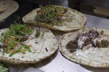 Falafel & Shawarma Wraps   Delicious Middle Eastern Street Food in Istanbul