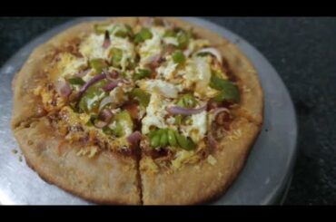 Atta Pizza recipe | Without maida,  oven, yeast | by Sandesh Borgaonkar