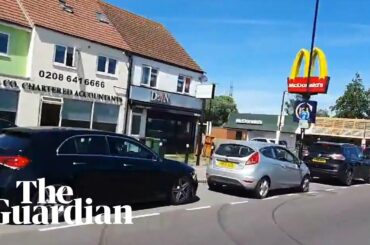 Hour-long queues as McDonald's reopens drive-through restaurants