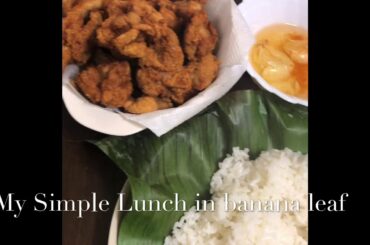 lunch in dahon ng saging