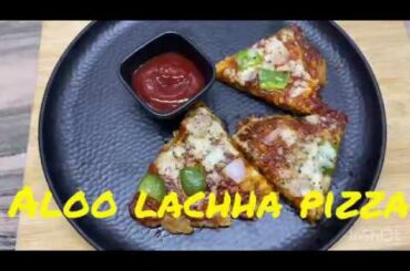 Aloo lachha pizza