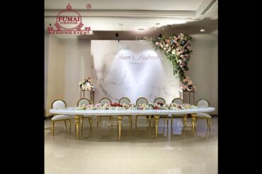 How to choose oval dining table-wedding furniture supplier