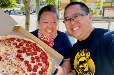 NYC Eats in LA? | Milana's New York Pizzeria | The Halal Guys