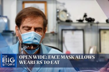 Open wide: Face mask allows wearers to eat | THE BIG STORY
