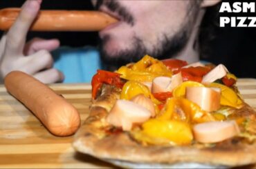 MUKBANG ITA | MANGIO PIZZA WURSTEL E PEPERONI EATING SHOW ITALIANO *ASMR NO TALKING CIBO ITA
