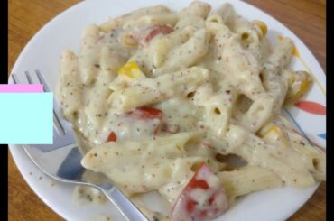 Penne Alfredo | Simple and Easy white sauce pasta recipe | Quarantine Special