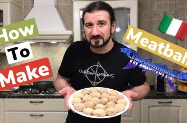 How to Make Italian Meatballs with DragonForce Drummer Gee Anzalone