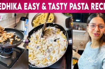 Creamy & Cheesy White Sauce Pasta By Vedhika | Paradesi, Kanchana 3 | Italian, Homemade Pasta