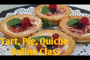 Pie,Tart & Quiche Eggless for online classes call☎️☎️9325294757,9850746889  by om sai cooking