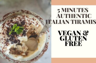 Italian TIRAMISU' - Italian recipe (2min) | VEGAN TIRAMISU | EASY TIRAMISU | EGGLESS TIRAMISU