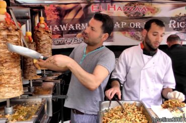 Triple Shawarma Tasted in London Leather Lane Market  World Street Food