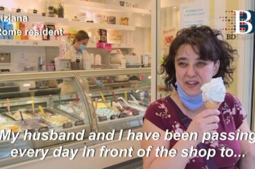 Italians celebrate lockdown's end with ice cream