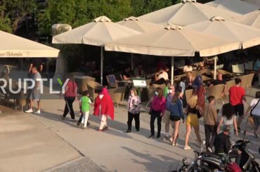 Greece: Bars and restaurants reopen in Athens as lockdown continues to ease