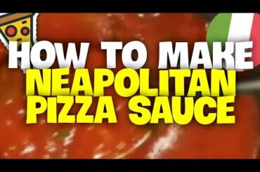 ❤️🍕 How to make Italian Neapolitan pizza tomato sauce. Traditional and original recipe.